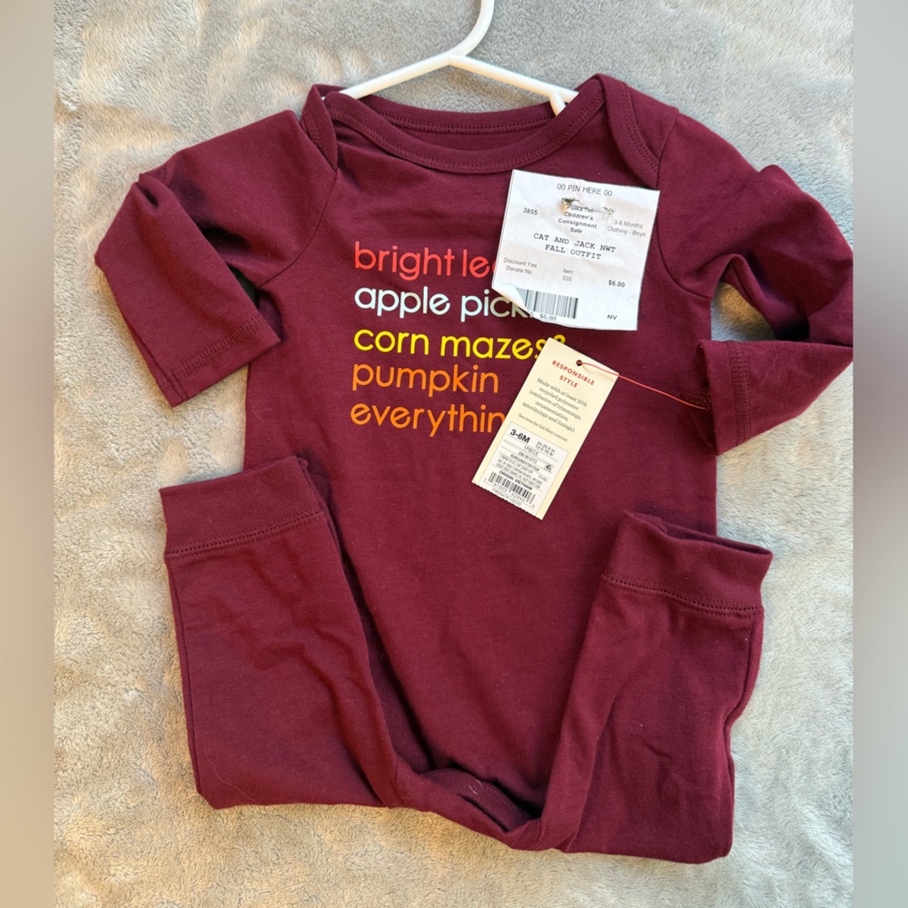 Cat & Jack Maroon Kids One Piece